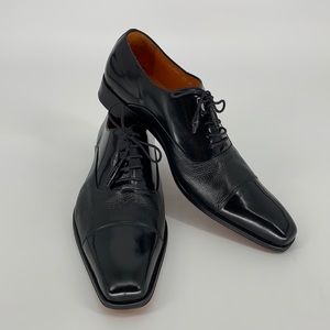 Mezlan black leather dress shoes